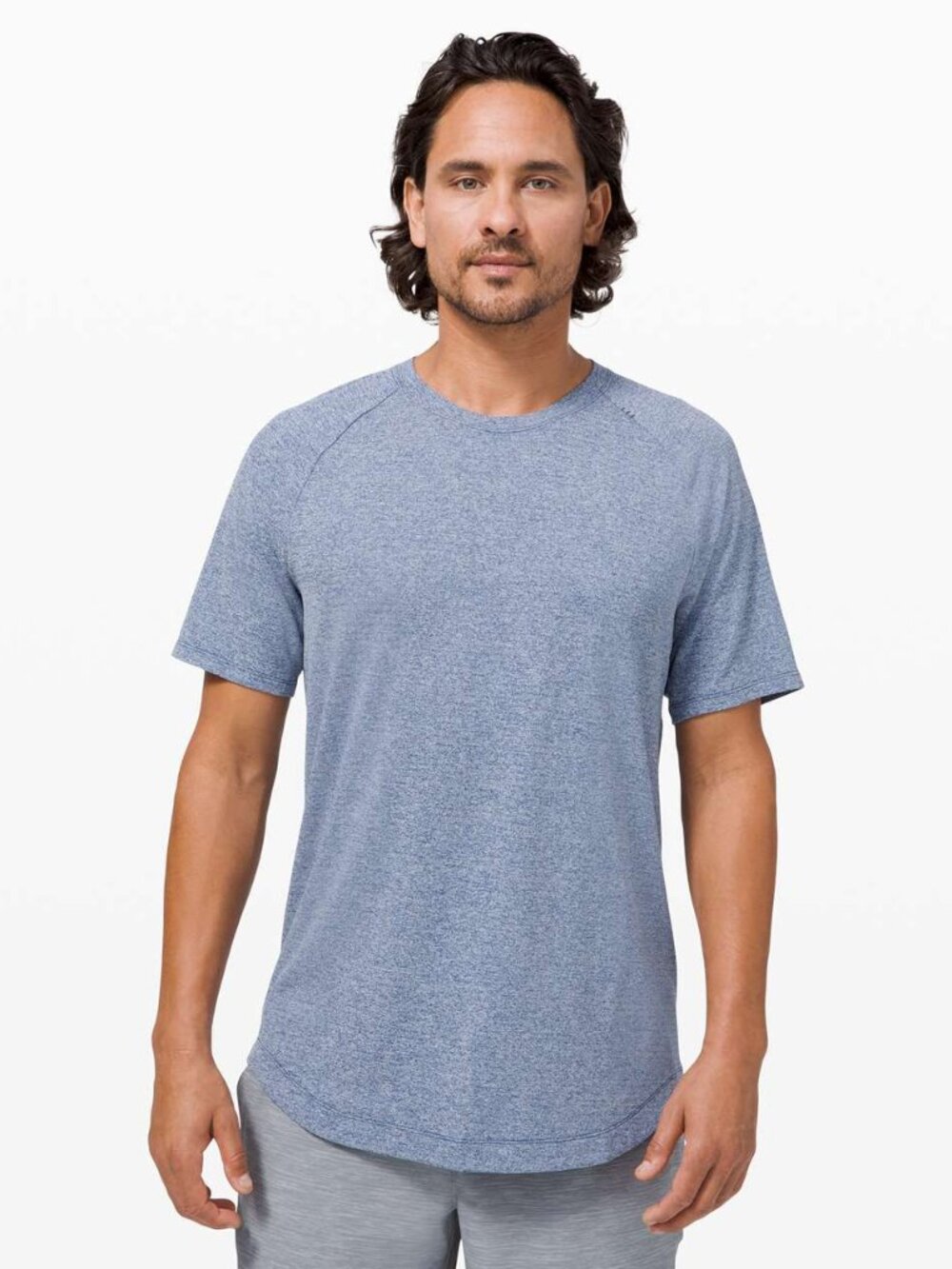 Lululemon Men's Drysense Short Sleeve Shirt - Heathered Blue